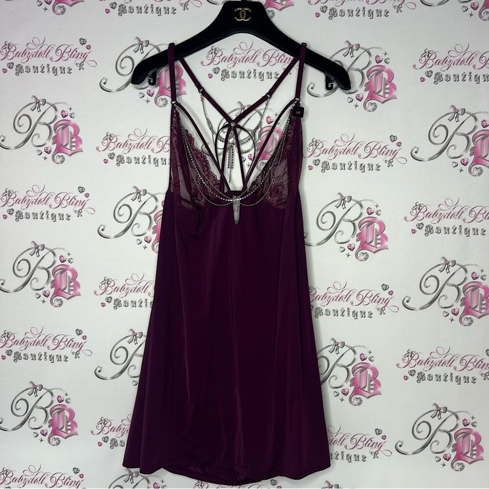 La senza dress rhinestone bling necklace style accents crystals brand new BNWT